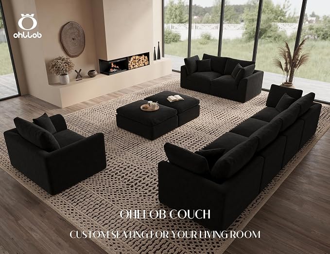 ohllob Corner Seat for Cloud Sectional Couches Living Room, Warm White - Image 6