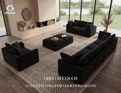 ohllob Corner Seat for Cloud Sectional Couches Living Room, Warm White - Image 6