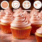 Nomeca Edible Glitter for Drinks Cakes, 8 grams Food Grade Luster Dust Sprinkles Glitter for Cake Decorations, DIY Cocktails, Beverages & Cake Decorating, Dessert Cake Topper (4-Light Pink)
