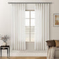 Natural 72 Inch Pinch Pleated Linen Semi Sheer Curtains 2 Panels W40xL72 | by Twodrapes