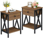 VECELO Nightstands Set of 2, Modern Bedside End Tables, Night Stands by VECELO