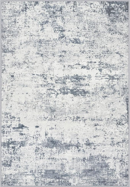 Area Rug Living Room: 5x5 Modern Washable Soft Carpet Blue Grey | by FXRHLP