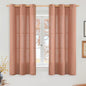 YoungsTex Terracotta Linen Curtains 54 Inch Length by YoungsTex