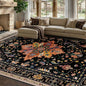 RELEANY Washable Area Rug, Water Repellent, Pet Friendly, Vintage Floral Boho by RELEANY