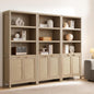 SICOTAS Bookcase 71" Tall Bookshelf 5 Tier Rattan Boho Bookcase by SICOTAS