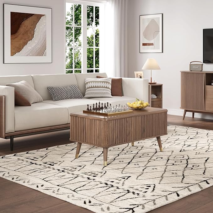SULIVES Lift Top Coffee Table - Image 7