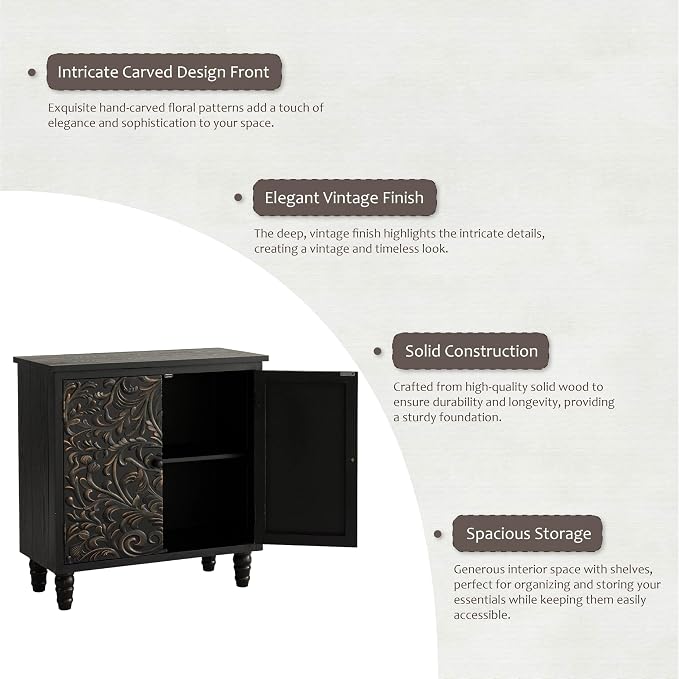 2 Door Farmhouse Storage Cabinet X 2P - Image 5