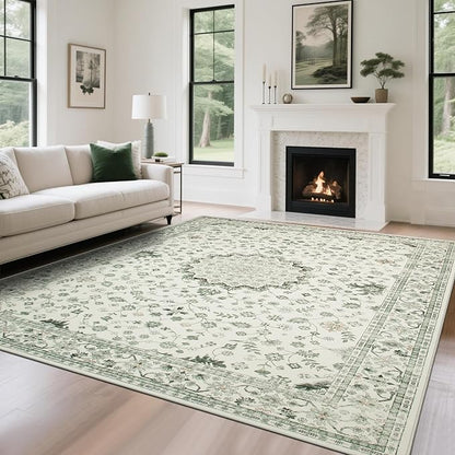 8x10 Washable Area Rugs for Living Room, Dining Room by Srugn