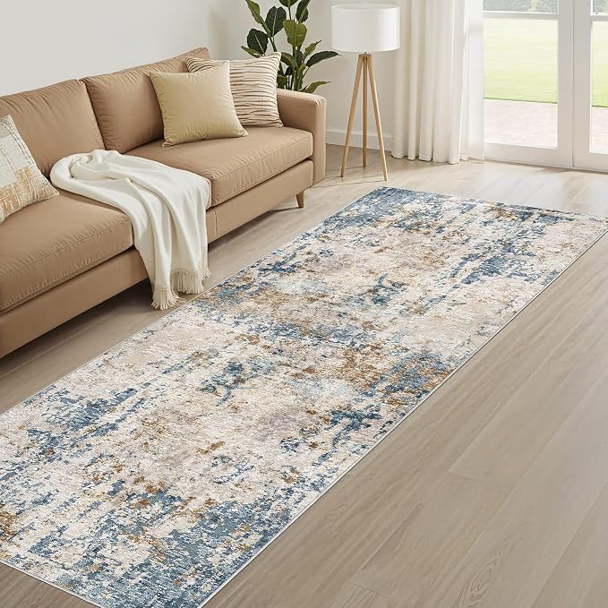 LOONGRUG Runner Rug 3x10 Washable Non-Slip Kitchen Neutral Modern Rug | - Image 8