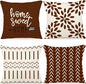 YCOLL Pillow Covers 16x16 Set of 4, Modern Sofa Throw Pillow Cover, Decorative by PillowCoversExpert