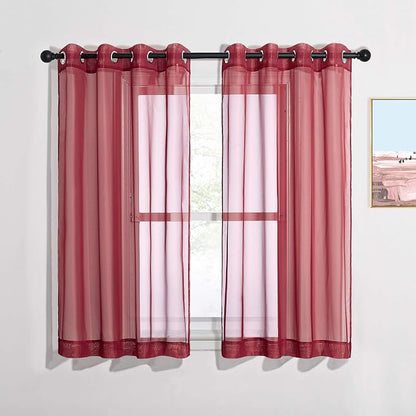 NICETOWN Christmas Sheer Window Curtains by NICETOWN