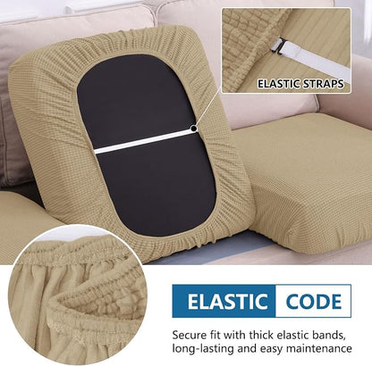 Waterproof Sectional Couch Covers, Non Slip Sofa Cushion Covers | L Shape - Image 4