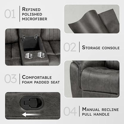 Lexicon Reclining Sectional Couches - Image 3