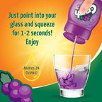 Crush, Grape, Liquid Water Enhancer – New, Better Taste! (4 Bottles, Makes 96 Flavored Water Drinks) – Sugar Free, Zero Calorie