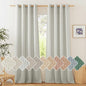 NICETOWN Thick Semi Sheer Linen Gray Curtains by NICETOWN