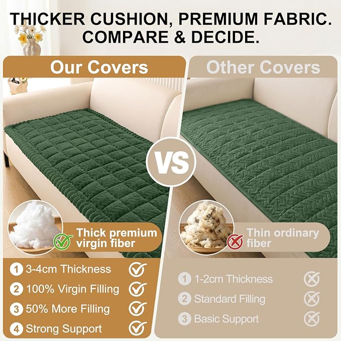 Smiry Couch Cover for Dogs, Non Slip Fuzzy Pet Sofa Covers Washable | Sofa - Image 4