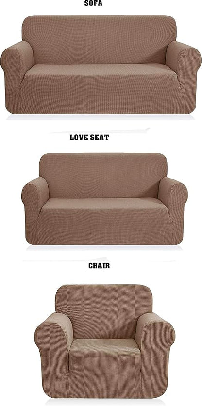 Fancy Collection 3pc Set Slipcover Set Furniture Cover Spandex Set Includes by Unknown