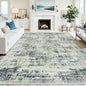 10x14 Washable Area Rug for Living Room Bedroom: Non-Slip Modern Black Gray | by Oriannal