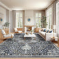 AMADA HOMEFURNISHING 10x14 Washable Area Rug, Low-Profile Large Area Rug by AMADAHOMEFURNISHING