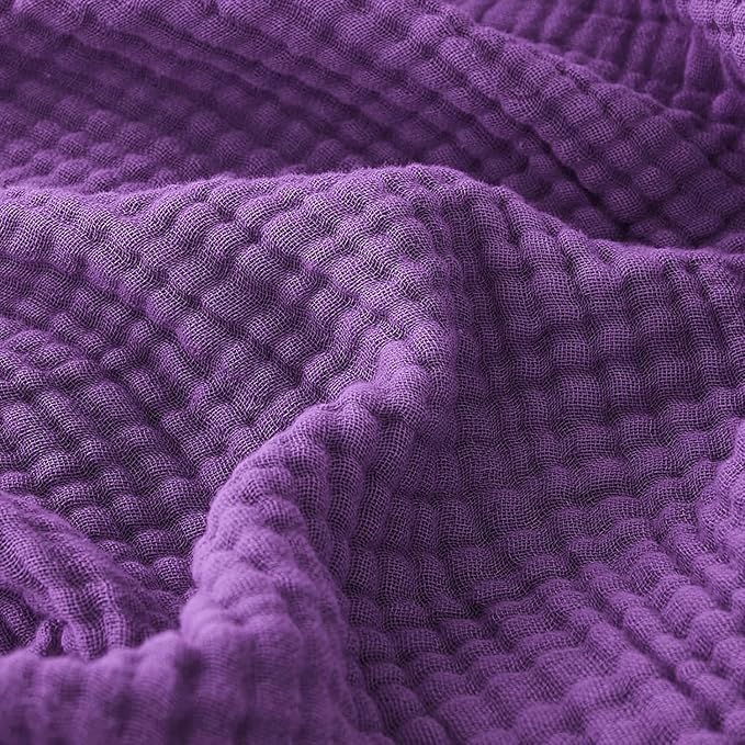 EMME Muslin Blankets for Adults Throw Blanket for Couch Breathable Gauze Soft - Image 7
