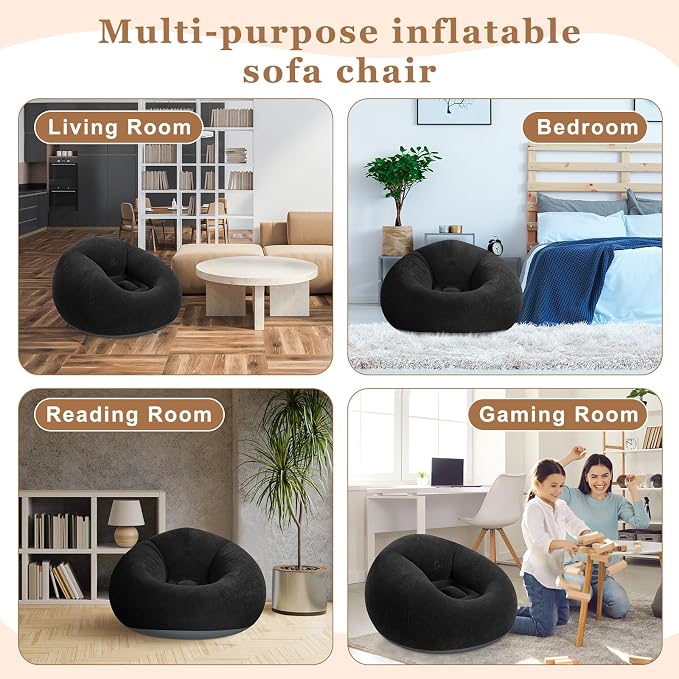 Realspring 6 9 12 Pcs Inflatable Bean Bag Chairs - Image 5