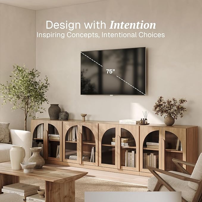 BELLEZE 4-Piece Modular TV Stand Set -Modern Entertainment Center - Image 4