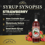 Liquid Alchemist Strawberry Syrup for Drinks - Real Ingredients Make our Strawberry Puree for Drinks a Perfect Margarita Mix - Our Flavored Syrup is Gluten & Dairy Free (12 oz)