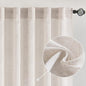 MIULEE White Linen Curtains 52x96 Inch Long by MIULEE