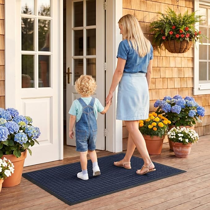 Front Door Mat Outside Entrance, Heavy Duty Waterproof Doormat | 35.5"x24" - Image 9