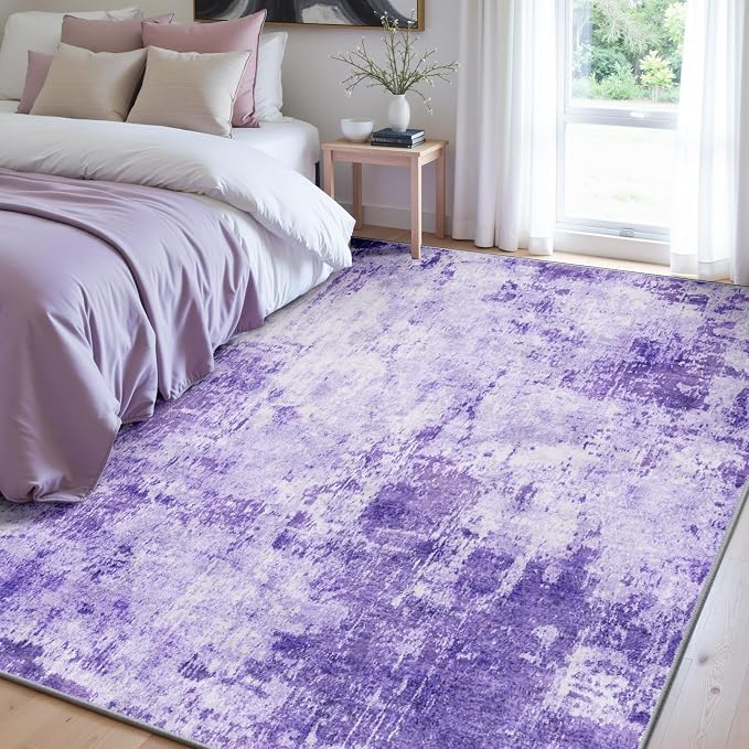 RELEANY Washable 7'x9' Abstract Area Rug - Image 2