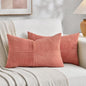 Fancy Homi 2 Packs Coral Lumbar Decorative Throw Pillow Covers 20x28 Inch by Fancy+Homi
