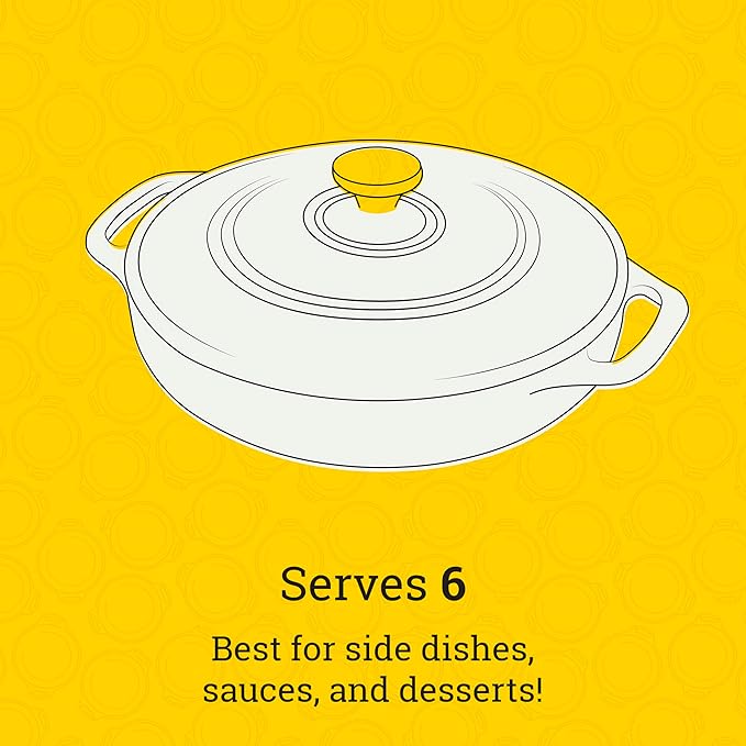 Lodge 3.6 Quart Enameled Cast Iron Oval Casserole With Lid– Dual Handles – Oven Safe up to 500° F or on Stovetop - Use to Marinate, Cook, Bake, Refrigerate and Serve – Oyster White