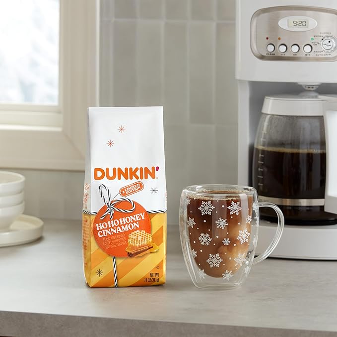 Dunkin' Ho Ho Honey Cinnamon Flavored Ground Coffee, 11 ounce (Pack of 6)