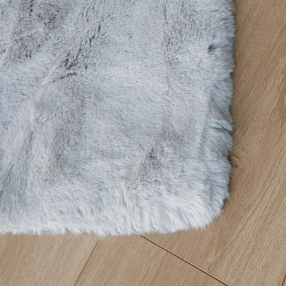 ORINOVA Washable Furry 5ft Round Area Rugs - Image 9