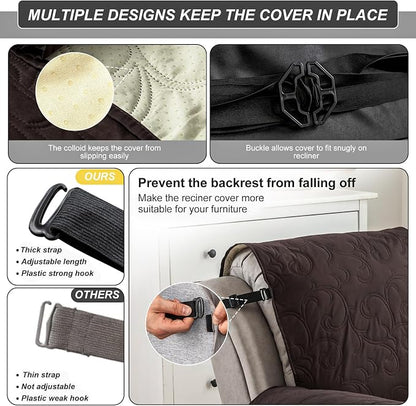 100% Waterproof Recliner Chair Cover, Recliner Chair Covers - Image 5