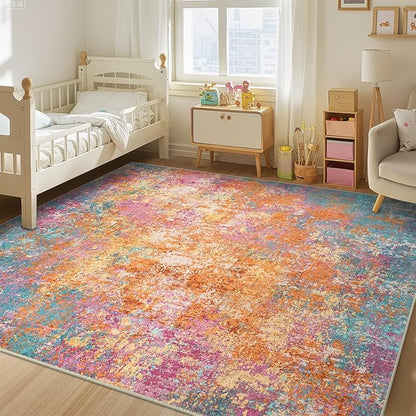 RELEANY Washable Square 8'x8' Area Rug - Image 2
