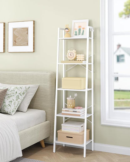 Hzuaneri Ladder Shelf, Bookshelf Bookcase, Freestanding Corner Storage Shelve - Image 7
