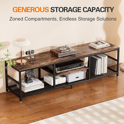 VECELO TV Stand with Power Outlets - Image 9
