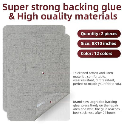 Self-Adhesive Fabric Repair Patches, Large Size 8X11 inch Linen Furniture - Image 2