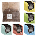 Mondo Single Serve Coffee Bags (20 Cups) Variety Pack - Organic, Medium Roast - Disposable, Portable Coffee Filters for Camping and Travel, Sampler Box of 5 Ground Coffee Flavors