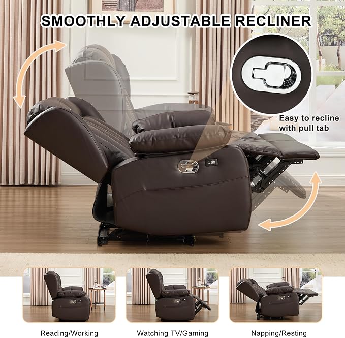 Loveseat Recliner Sofa, RV Recliner Couch, Manual Reclining Loveseat - Image 3