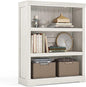 LINSY HOME 3-Tier Bookcase, Small Bookshelf Wood Display Storage Shelves by LINSYHOME