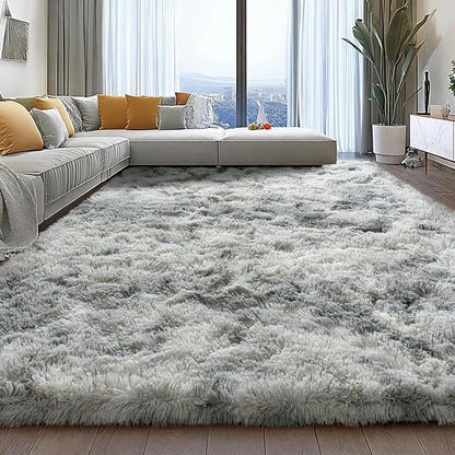 6x9 Area Rug Fluffy Shaggy Ultra Soft Faux Fur Non-Slip Machine Washable Carpet by Unknown