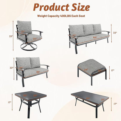 HOMREST Outdoor Swivel Rocker Patio Chairs - Image 6