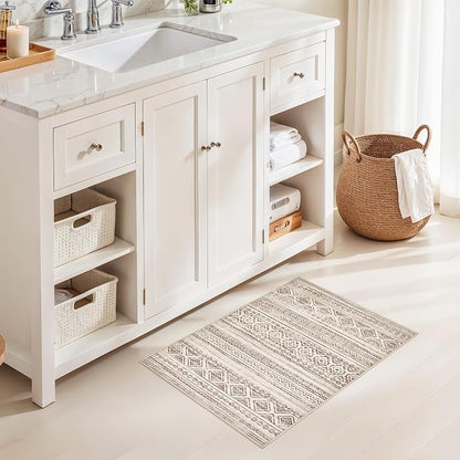 cotiled Washable 2x3 Entryway Rugs: Boho Moroccan Soft Small Rug | Solve Modern - Image 6