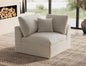 ohllob Corner Seat for Cloud Sectional Couches Living Room, Warm White by Ohllob