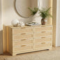 HOPUBUY Living Room Table Sets of 1, Boho Drawer and Large Drawer Nightstand by HOPUBUY