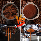 Yeelan 51mm Espresso Coffee Tamper, Calibrated Double Spring Loaded Coffee Tamper, Flat Stainless Steel Base Espresso Tools, Tamper for Espresso Machine, Espresso Accessories