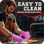 KITCHEN PERFECTION S Silicone Smoker Oven Gloves -Extreme Heat Resistant BBQ Gloves -Handle Hot Food Right on Your Grill Fryer Pit|Waterproof Oven Mitts |Superior Value Set+3 Bonuses