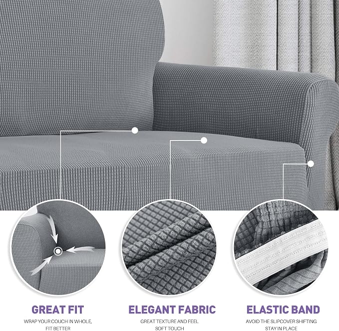 ZNSAYOTX Stretch Oversized Couch Cover Universal Sofa Covers - Image 3